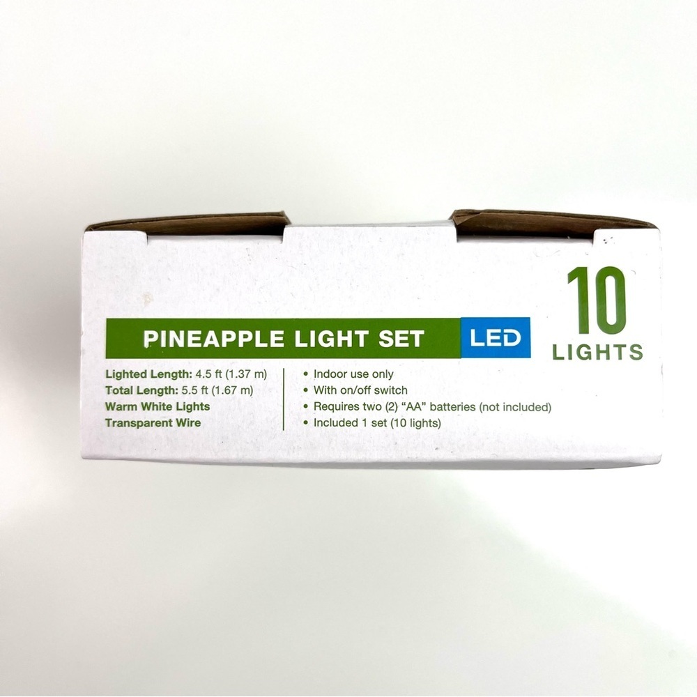 Garden Party Pineapple LED String Light Set 5.5 feet Indoor Decorative Light New - Picture 5 of 6